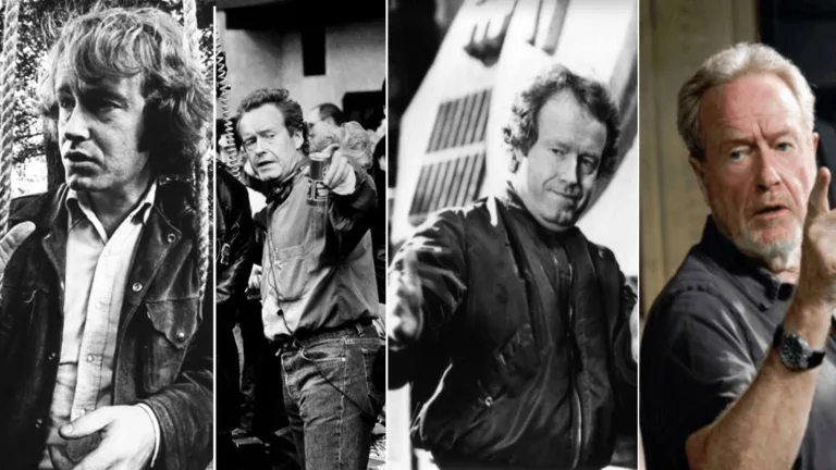 Ridley Sctott's career, diffrent period of his life.