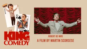A dark comedy about Rupert Pupkin (Robert De Niro), an aspiring comedian obsessed with late-night talk show host Jerry Langford (Jerry Lewis)
