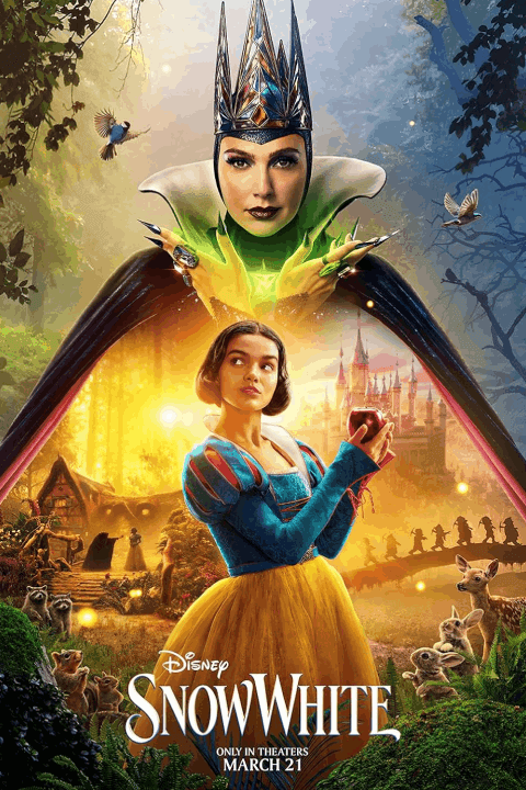 Release date - March 21, Film Snow White, Director - Marc Webb, Cast - Rachel Zegler, Andrew Burnap, Gal Gadot.
