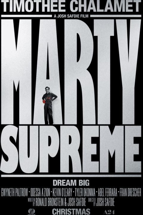 Marty Supreme (2025), directed by Josh Safdie and starring Timothée Chalamet, is a $70 million A24 sports comedy-drama inspired by table tennis legend Marty Reisman. Premiered at NYFF, it releases in the U.S. on December 25, 2025.