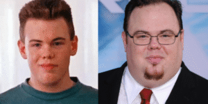 “Devin Ratray then and now — from playing Buzz McCallister in Home Alone (1990) to his current look.”