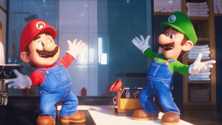 Mario and Luigi in Super Mario Galaxy Movie Trailer