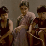 Amruta Subhash with Svar Kamble and And Ayush Pathak in Film Chidiya