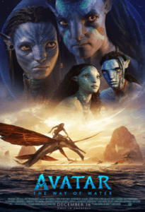 Avatar The Way of Water original poster in James Cameron films ranked article