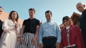 Death of a Unicorn cast shot included in Hollywood box office failures 2025 explained, representing the A24 film that underperformed despite star power.