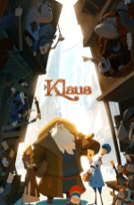 Klaus 2019 animated film poster depicting the origin story of Santa Claus