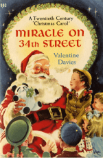 Miracle on 34th Street 1947 film poster featuring Edmund Gwenn as Santa Claus