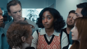 Opus film still for Hollywood box office failures 2025 explained, showing the A24 contractual wide-release flop of 2025.