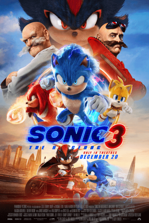 Release date: December 20, 2024 | Film: Sonic the Hedgehog 3 | Director: Jeff Fowler | Cast: Jim Carrey, Ben Schwartz, Idris Elba