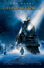The Polar Express 2004 animated film poster focused on belief and Santa Claus