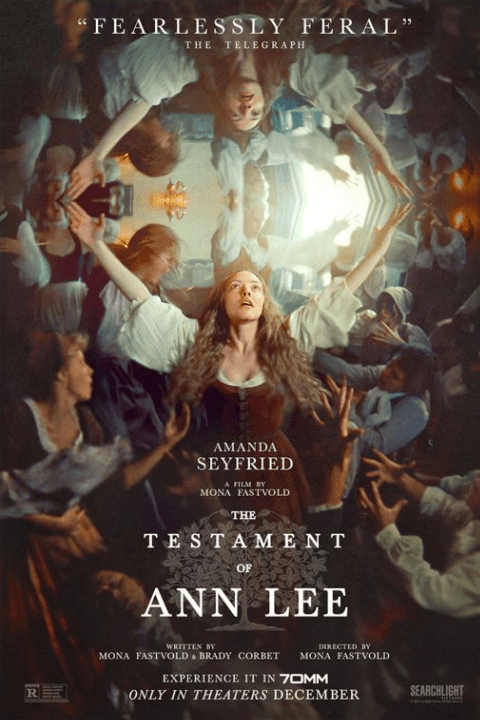 Release date: 25/12/2025 | Film: The Testament of Ann Lee | Director: Mona Fastvold | Cast: Amanda Seyfried, Thomasin McKenzie, Lewis Pullman