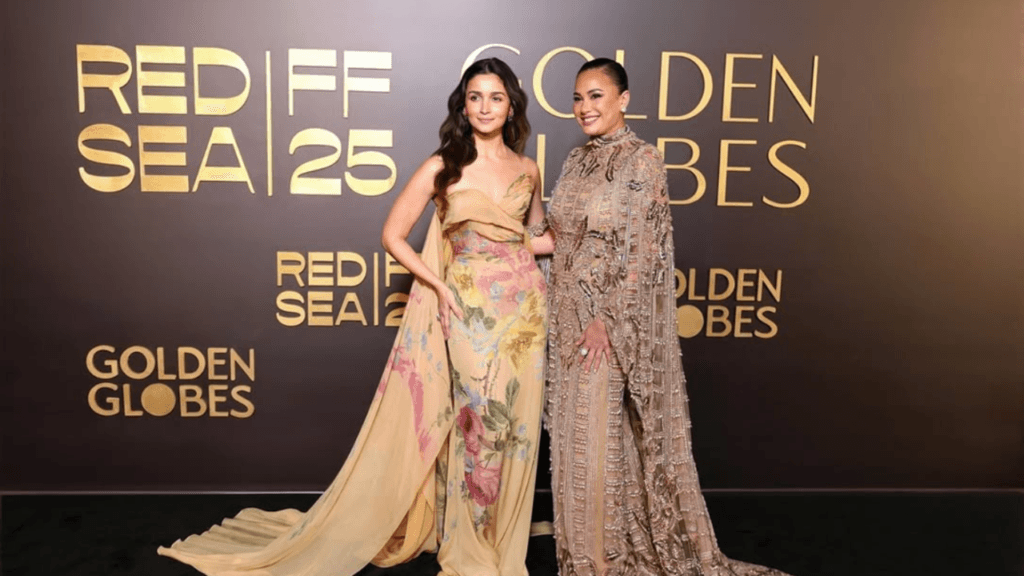 Hend Sabry and Alia Bhatt Honored by Golden Globes at Red Sea Film Festival