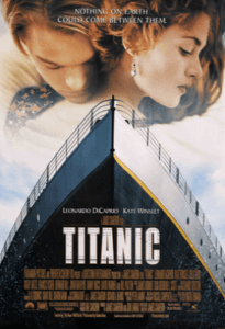 Titanic 1997 original theatrical poster featured in James Cameron films ranked