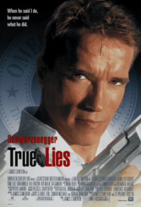 True Lies 1994 original poster from James Cameron films ranked article