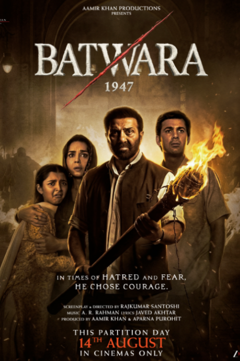 Release date: 14/08/2026 | Film: Batwara 1947 | Director: Rajkumar Santoshi | Cast: Sunny Deol, Preity Zinta, Shabana Azmi