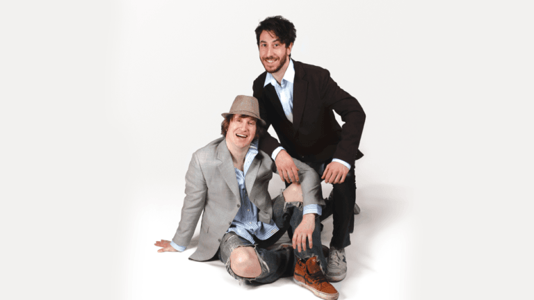 Matt Johnson and Jay McCarrol in Nirvanna the Band the Show the Movie time travel comedy