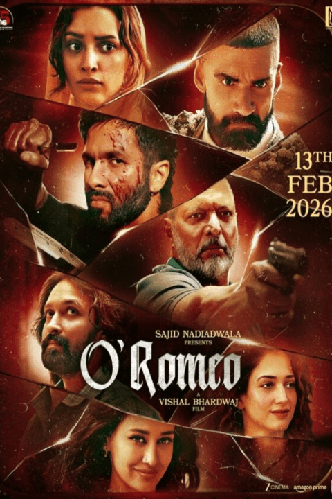 Release date: 13/02/2026 | Film: O’ Romeo | Director: Vishal Bhardwaj | Cast: Shahid Kapoor, Triptii Dimri, Nana Patekar