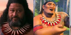 Moana live action trailer Chief Tui live action vs animated character comparison