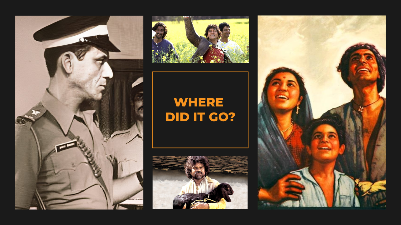 From Om Puri to Aamir Khan, Siddharth, Sharman Joshi, Raghubir Yadav, Nargis, Sunil Dutt, and Rajendra Kumar anti-establishment cinema once had many voices.