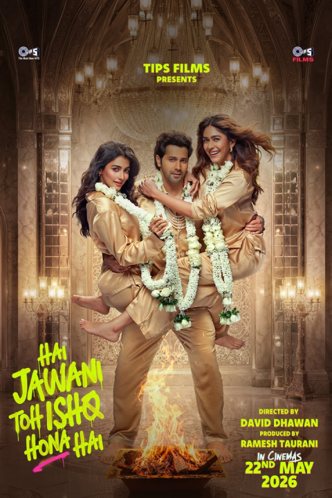 Release date: 06/06/2026 | Film: Hai Jawani Toh Ishq Hona Hai | Director: David Dhawan | Cast: Varun Dhawan, Pooja Hegde, Mrunal Thakur