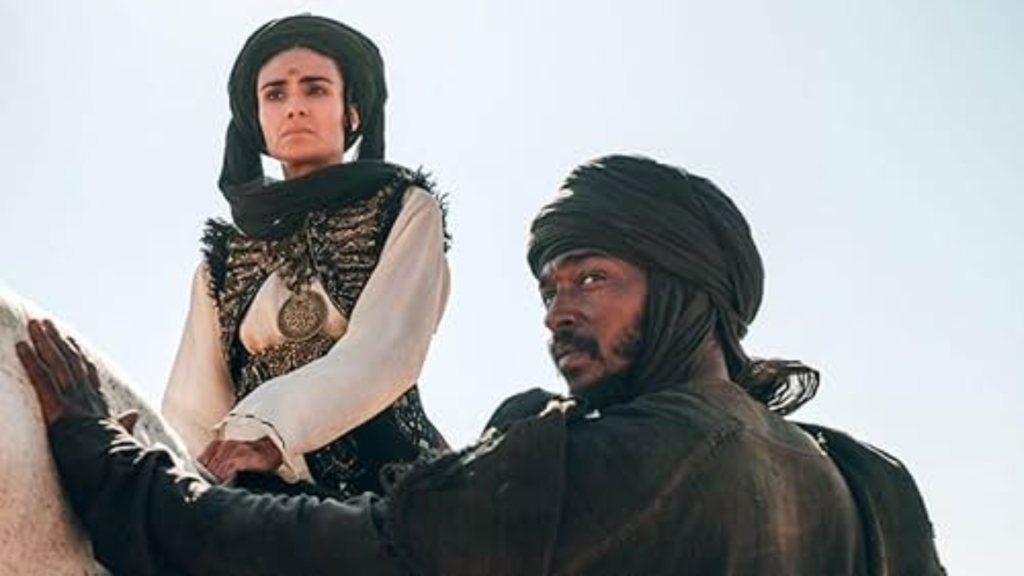 Desert Warrior reviews are in. Critics praise visuals but call Anthony Mackie’s Saudi epic hollow, slow, and lacking emotional depth.