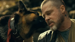 Brad Pitt and a retired service dog fight to survive the Alaskan wilderness in the first trailer for Heart of the Beast, directed by David Ayer.