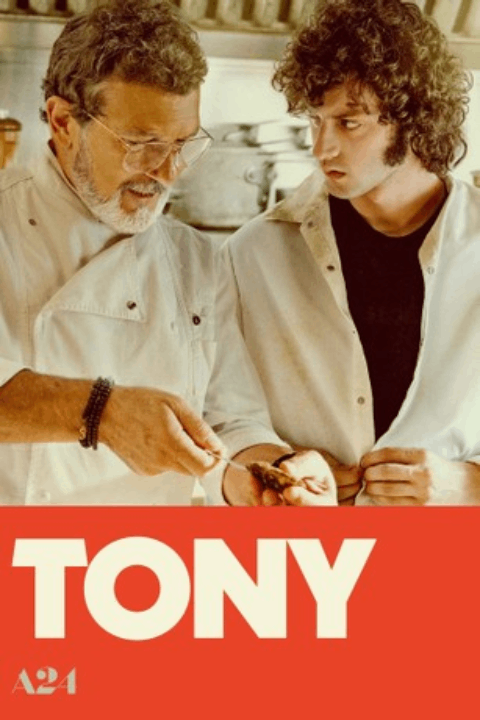 Release date: 07/08/2026 (Limited) | Film: Tony | Director: Matt Johnson | Cast: Dominic Sessa, Emilia Jones, Antonio Banderas