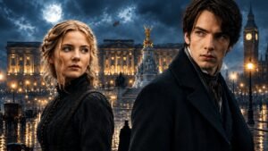 Black Palace first look featuring Freya Allan and Kodi Smit-McPhee