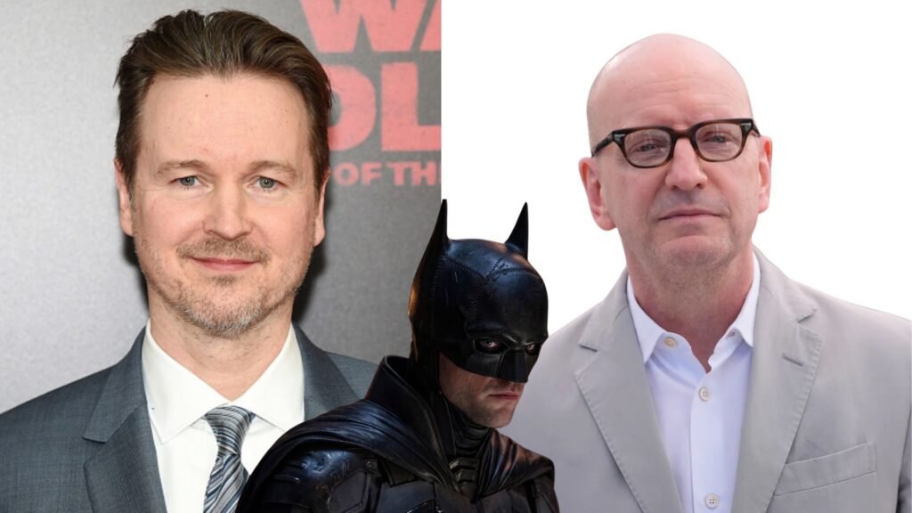 Steven Soderbergh and Matt Reeves in connection with The Batman Part II production.