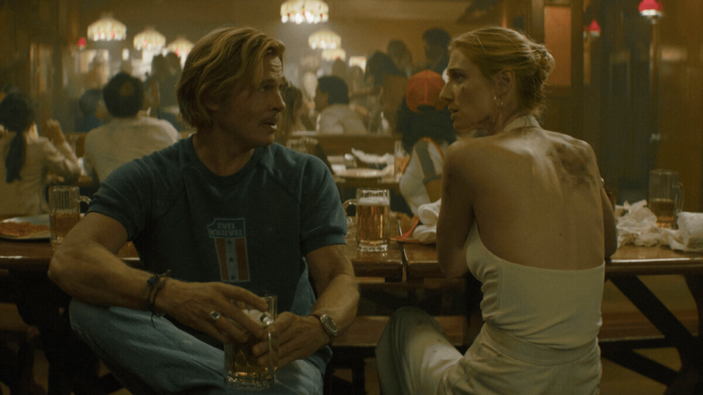 Brad Pitt returns as Cliff Booth in David Fincher’s Netflix film The Further Misadventures of Cliff Booth.