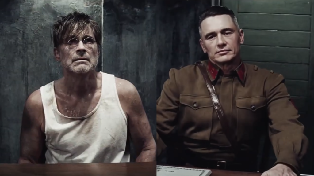 James Franco and Rob Lowe star in Ben Shapiro’s historical thriller Confession.