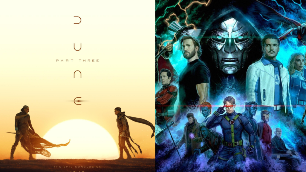 Dune: Part Three and Avengers: Doomsday headline the December 2026 holiday box-office clash.