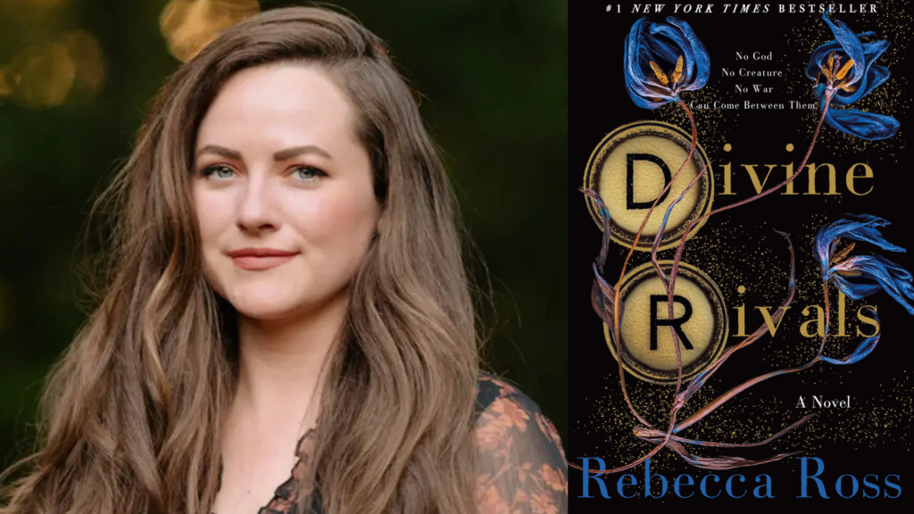 Divine Rivals by Rebecca Ross, the bestselling fantasy-romance novel acquired by Disney for a new film adaptation.
