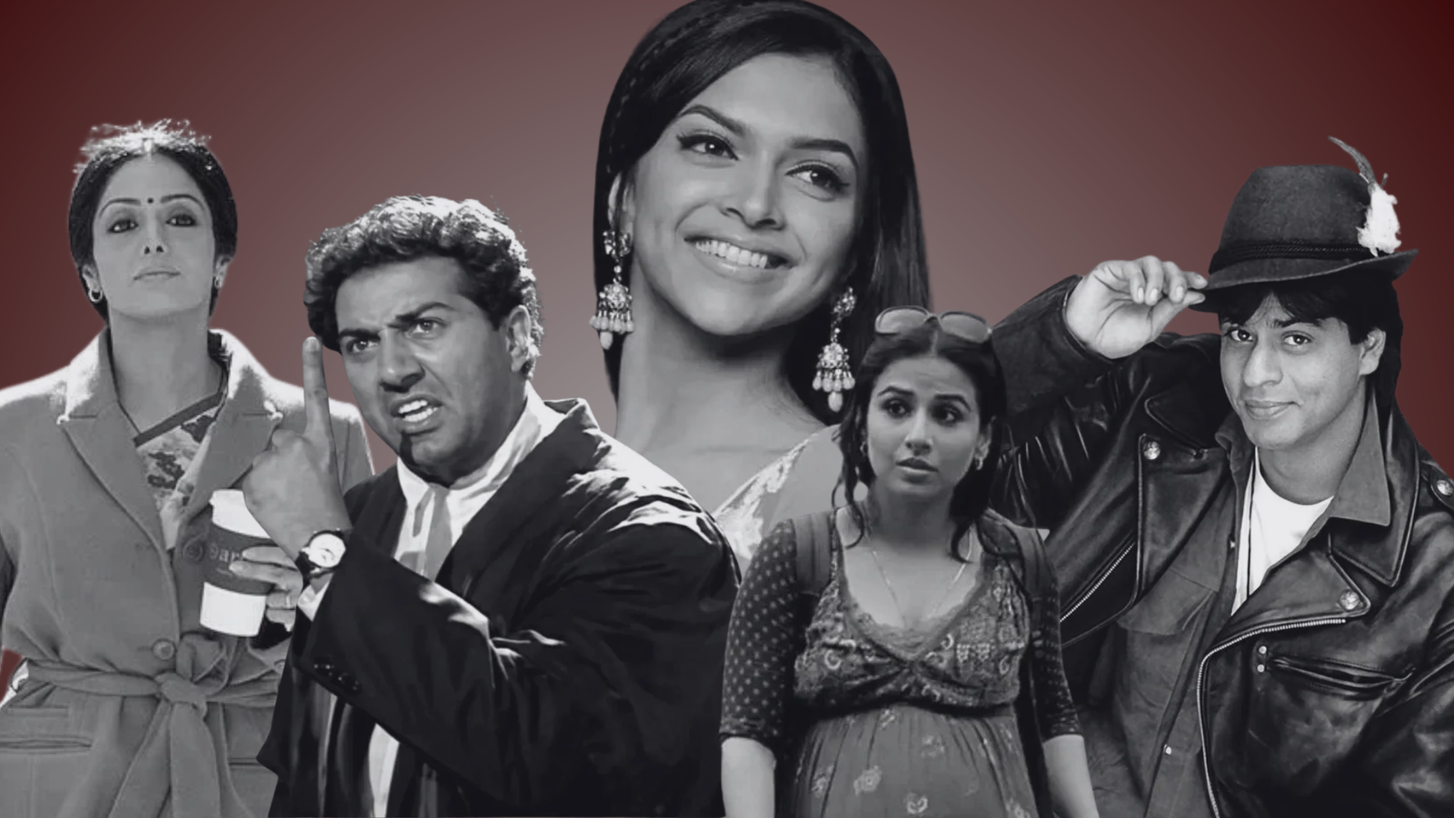 Iconic Hindi cinema actors representing the relationship between stardom and storytelling