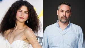 Zendaya and filmmaker Alex Garland in connection with their upcoming A24 science-fiction film.