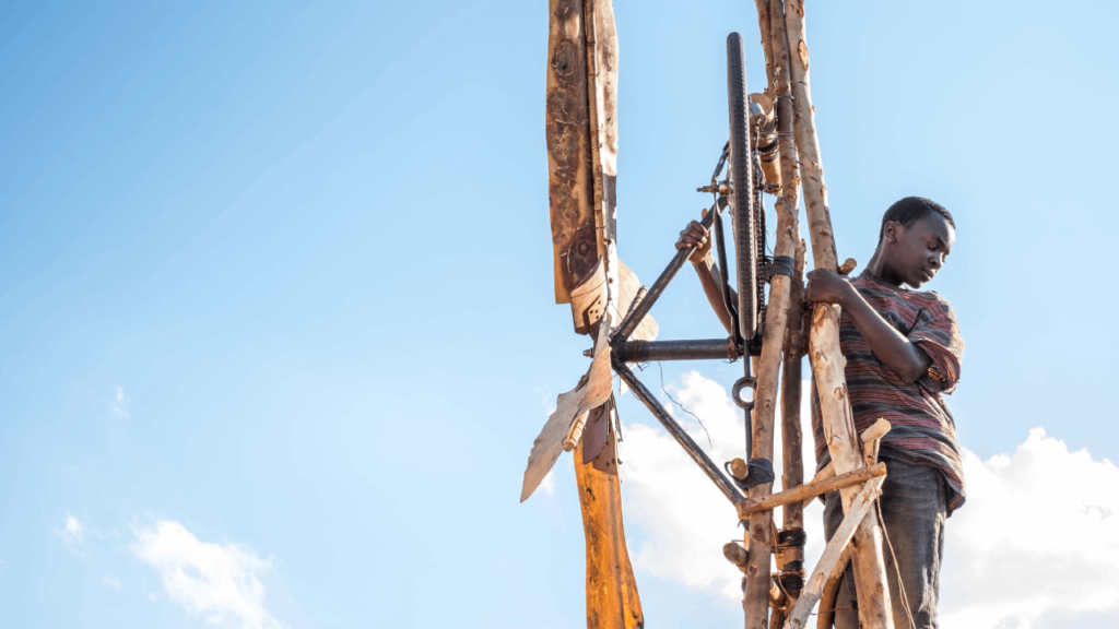 William Kamkwamba’s windmill-building journey in The Boy Who Harnessed the Wind