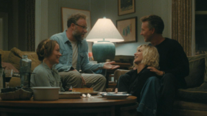 Olivia Wilde, Seth Rogen, Penélope Cruz and Edward Norton in The Invite